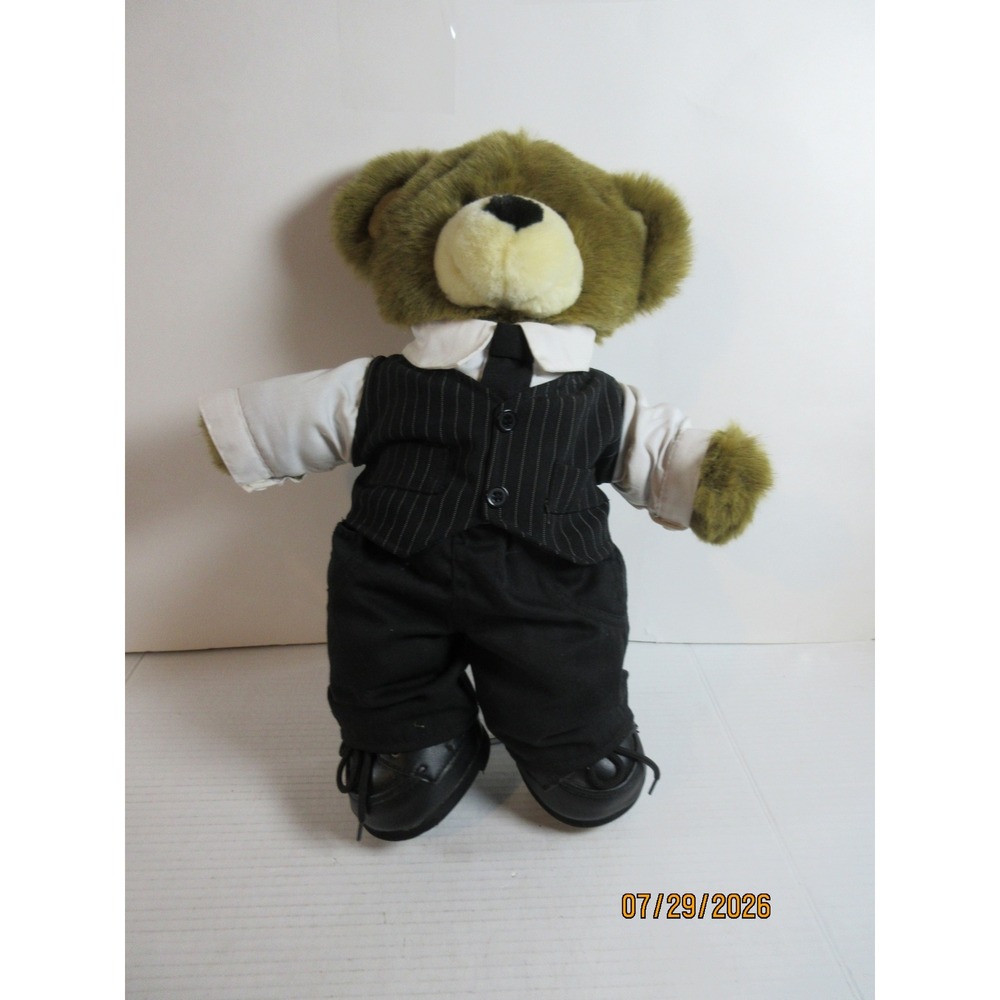 Build A Bear Workshop Plush Teddy Bear in Formal Suit Vest Tie and Heart Boxers